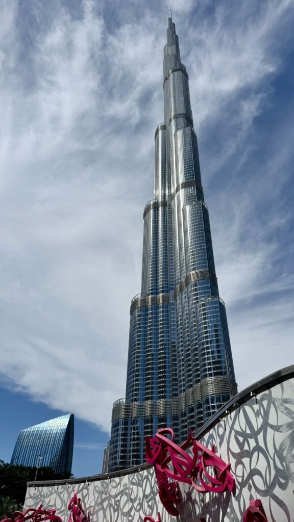 Burj Khalifa rising above Downtown Dubai