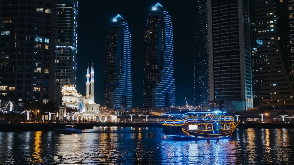 Residential towers on the Dubai waterfront