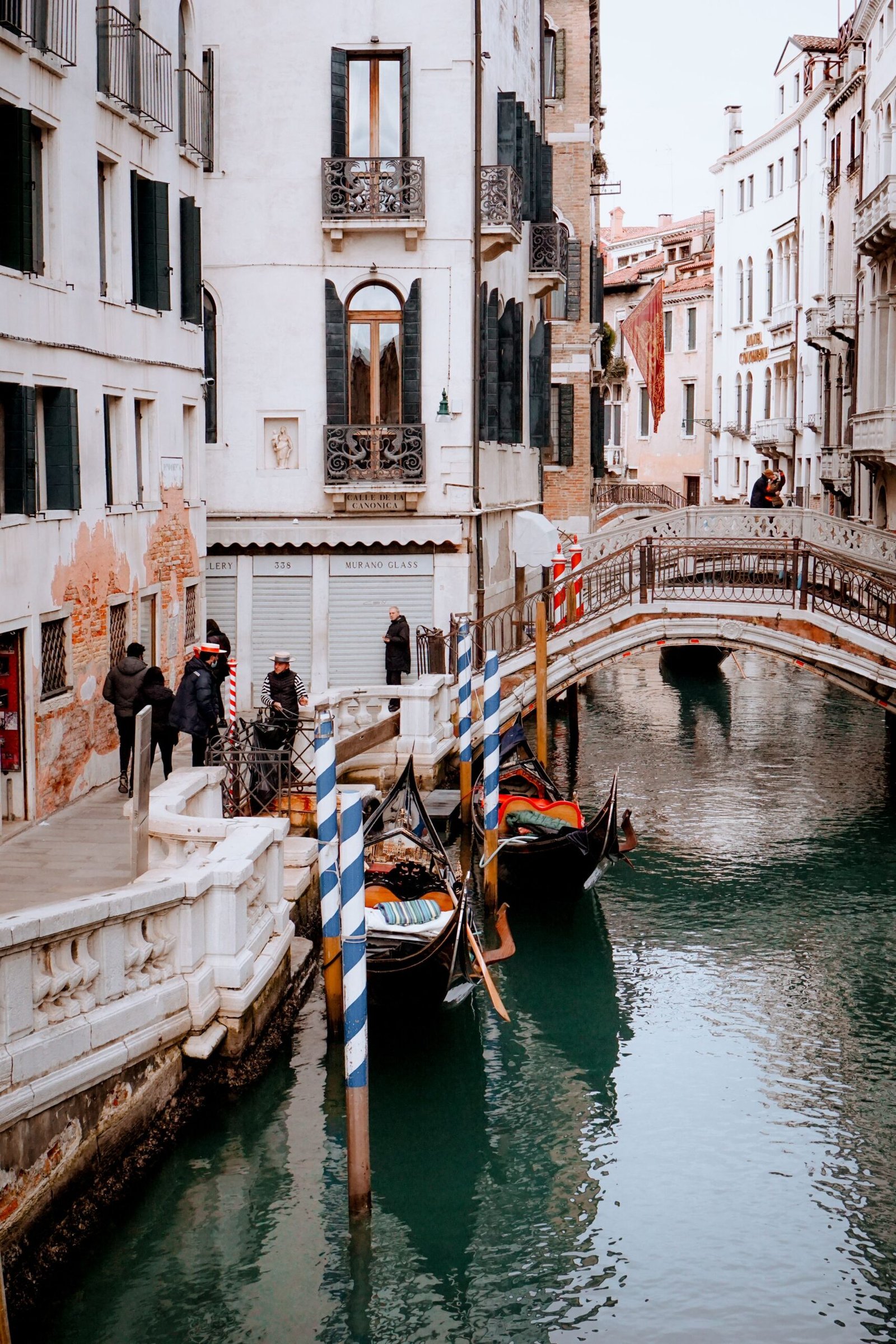 Venice at dusk with the lagoon and historic buildings